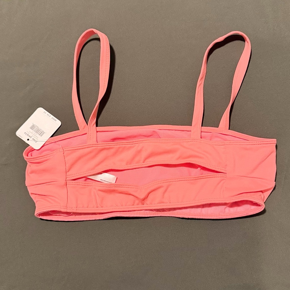 Coral Pink Ladies’ Very Prairie Bra Free People - Picture 2 of 4